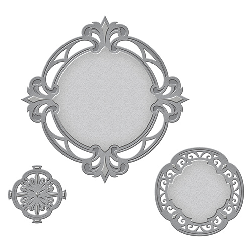 Spellbinders Stanz- und Prägeschablone Nestabilities Savoy Decorative Accent 3 tlg. 