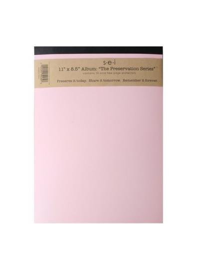 S.E.I. Preservation album pink 27,9X21,6cm 