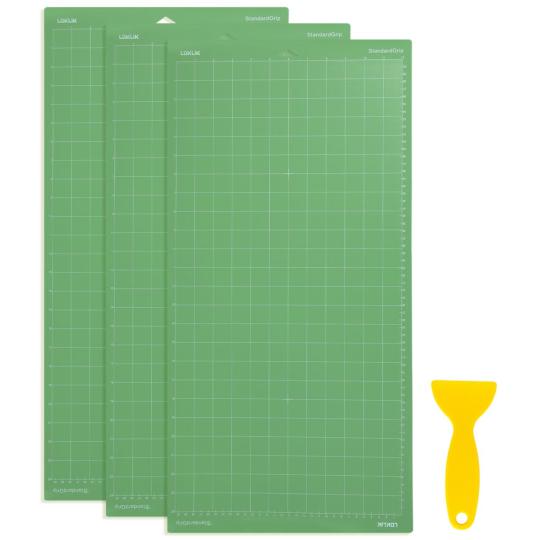 LOKLiK Schneidematte 3er-Pack - Grün Standard klebend 30,5X61cm 