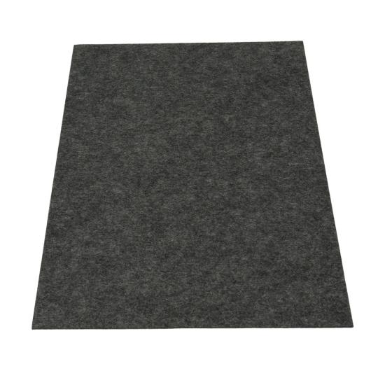 Sandras Bastelfilz / Filzplatten 3mm dick ~450 g/m² / 30x45cm - Stück Schwarz meliert Schwarz meliert