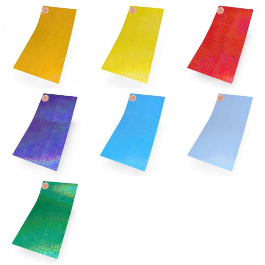 Sandras-Bastelladen - Holo Glimmer - Kerzen Verzierwachsplatte - 200 x 100 x 0,5mm 