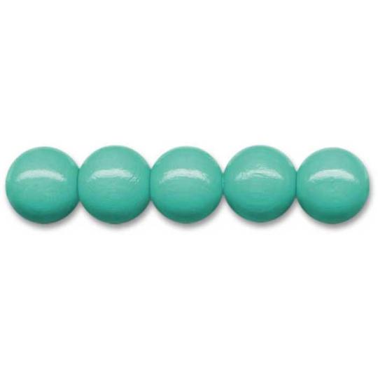 Sandras-Bastelladen Holzperlen Ø 8mm, 85 Stk., gebohrt Mint Mint