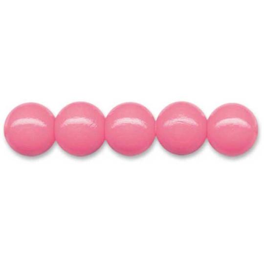 Sandras-Bastelladen Holzperlen Ø 8mm, 85 Stk., gebohrt Rosa Rosa