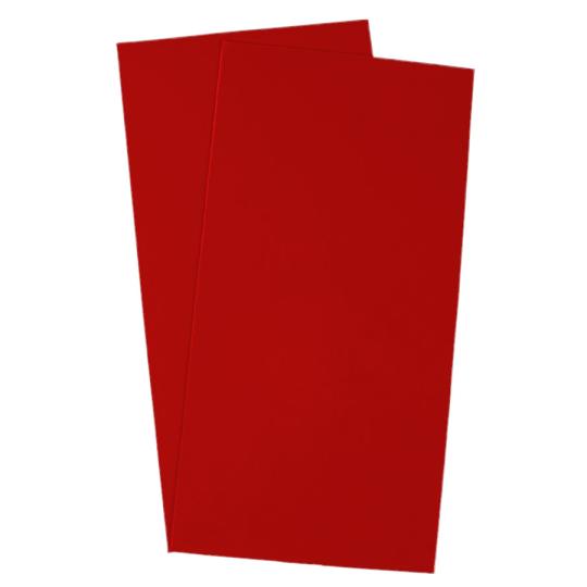 Sandras-Bastelladen Kerzen Verzierwachsplatten 2er Set - 200 x 100 x 0,5mm Karminrot Karminrot