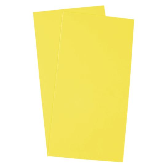 Sandras-Bastelladen Kerzen Verzierwachsplatten 2er Set - 200 x 100 x 0,5mm Zitronengelb Gelb