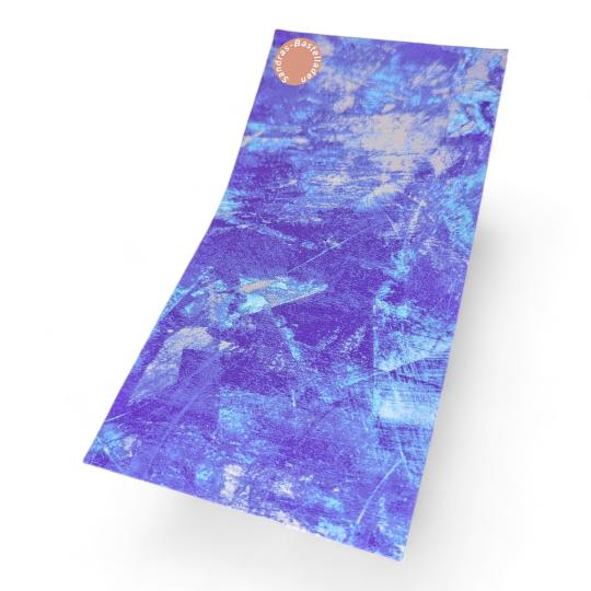 Sandras-Bastelladen - Marmor - Kerzen Verzierwachsplatte - 200 x 100 x 0,5mm Violett-Hellblau Violett-Hellblau