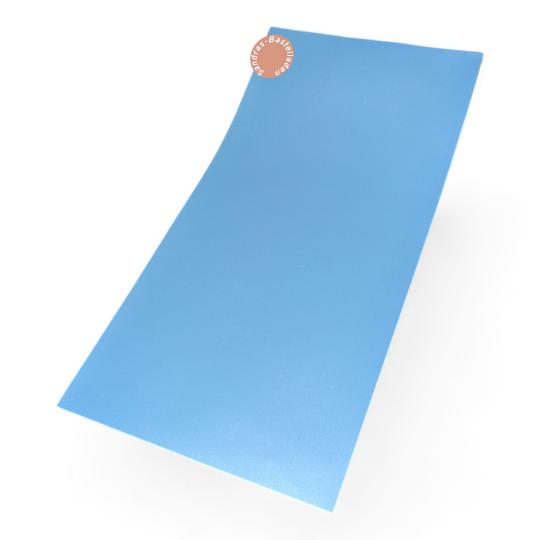 Sandras-Bastelladen - Pearl - Kerzen Verzierwachsplatte - 200 x 100 x 0,5mm Hellblau Hellblau