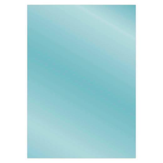 Sandras CardDeco Satin-Spiegelkarton DIN A4  250g/m²  - 6 Bögen Metallic Eisblau Metallic Eisblau