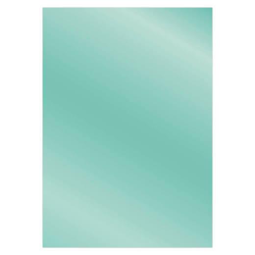 Sandras CardDeco Satin-Spiegelkarton DIN A4  250g/m²  - 6 Bögen Metallic Hell Petrol Metallic Hell Petrol