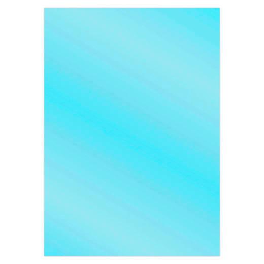 Sandras CardDeco Satin-Spiegelkarton DIN A4  250g/m²  - 6 Bögen Metallic Himmelblau Metallic Himmelblau