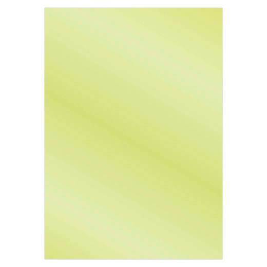 Sandras CardDeco Satin-Spiegelkarton DIN A4  250g/m²  - 6 Bögen Metallic Olivgelb Metallic Olivgelb