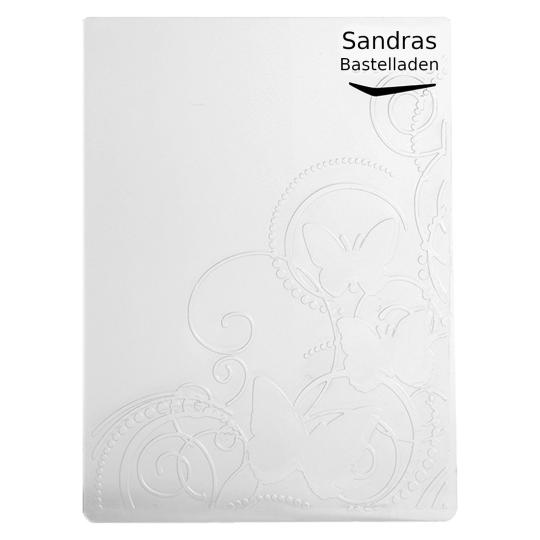Sandras Embossing-Prägefolder/ -schablone 10,8x15cm Schmetterling Schmetterling
