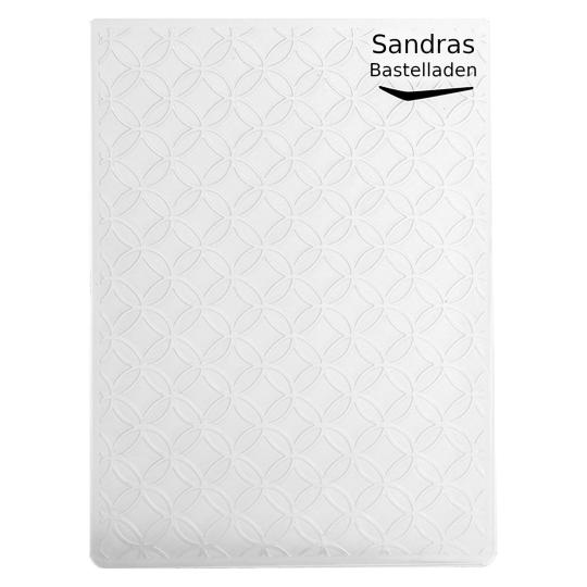 Sandras Embossing-Prägefolder/ -schablone 10,8x15cm Überschneidende Kreise Überschneidende Kreise