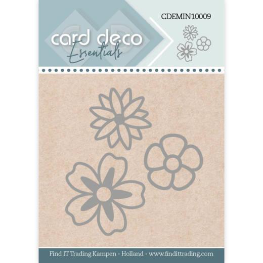 Sandras Mini Stanzschablone 3tlg - Blumen Trio 