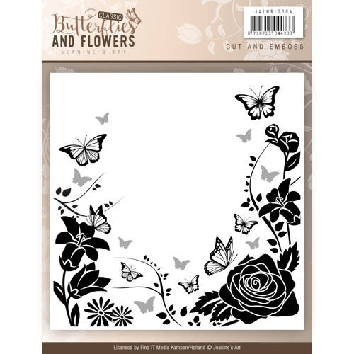 Schneide & Prägefolder – Jeaninnes Art - Classic Butterflies and Flowers 