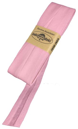 Schrägband / Einfassband Baumwolle Uni gefalzt 5m x 20mm 769-Dahlie 769-Dahlie