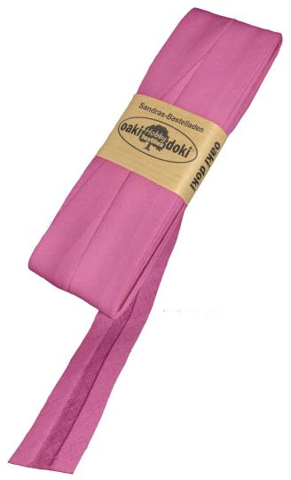 Schrägband / Einfassband Baumwolle Uni gefalzt 5m x 20mm 798-Veilchen 798-Veilchen