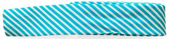 Schrägband / Einfassband Baumwolle mit Muster gefalzt 2m x 20mm 1609-Streifen Türkis-Weiß 1609-Streifen Türkis-Weiß