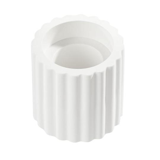 Silikon Gießform Kerzenhalter Rund ca. 4 x 4 cm 
