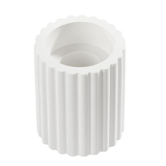 Silikon Gießform Kerzenhalter Rund ca. 6 x 4,5 cm 