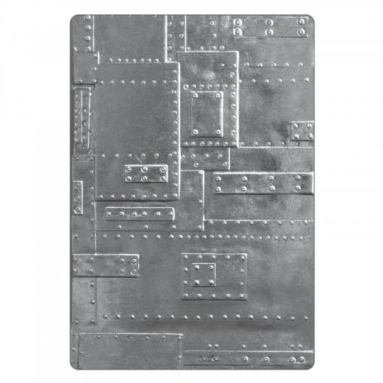 Sizzix 3-D Texture Fades Embossing Folders - Gießerei by Tim Holtz 