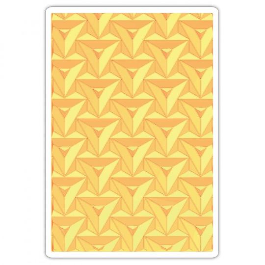 Sizzix 3D Textured Impressions Embossing Folder - Geometrische Prismen by Courtney Chilson 