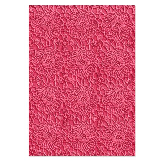 Sizzix 3D Textured Impressions Embossing Folder - Häkel Mandela 