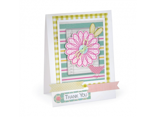 Sizzix Framelits Stanzer Set 10tlg mit Stempel - Flowers & Tags by Stephanie Barnard 