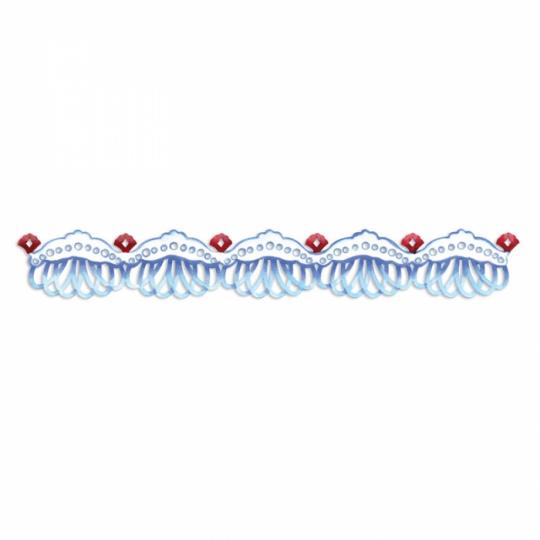 Sizzix Stanzer Sizzlits Decorative Strip Floral Bead Edging 