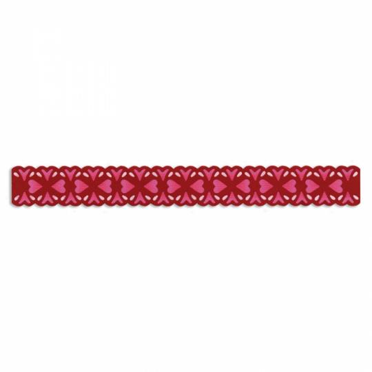 Sizzix Stanzer Sizzlits Decorative Strip Floral Hearts 