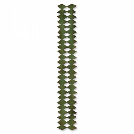 Sizzix Stanzer Sizzlits Decorative Strip Harlequin Border by Tim Holtz 
