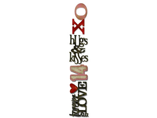 Sizzix Stanzer Sizzlits Decorative Strip  - Stacked Words: Valentines by Tim Holtz 