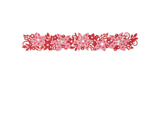 Sizzix Stanzer Sizzlits Decorative Strip - Winter Florals by Brenda Walton 