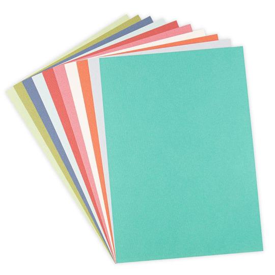 Sizzix Surfacez Leinenkarton DIN A4 - Botanisch - 216g 60 Blatt 
