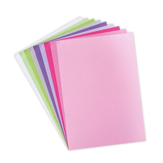 Sizzix Surfacez Leinenkarton DIN A4 - Mystische Farben - 216g 60 Blatt 