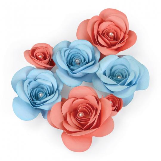 Sizzix Thinlits Plus Stanzer - Love Birds 3-D Floral #2 