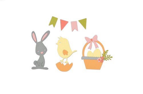 Sizzix Thinlits Stanzer - 17tlg - Ostern by Pete Hughes 