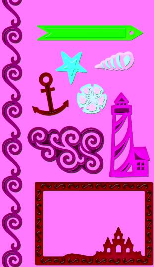 Spellbinders Nautical Frame Accents 9 Stanzer 