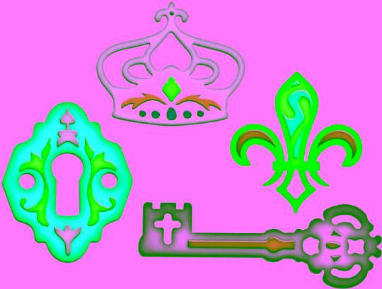 Spellbinders Shapeabilities Stanz- & Prägeschablone Antiquities 4 Stanzer 