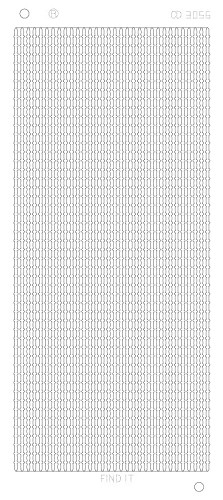 Spiegel-Stickerbogen Fantasy Linien Platinum 100 x 230mm Gold Gold