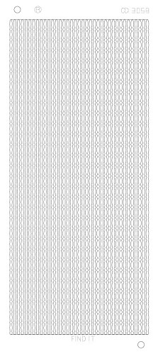 Spiegel-Stickerbogen Fantasy Linien Platinum 100 x 230mm Silber Silber