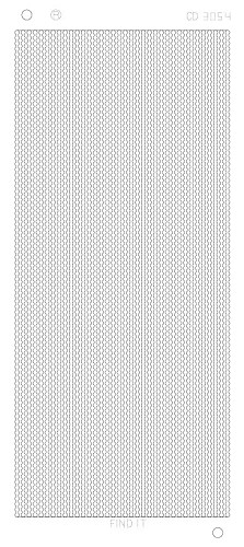 Spiegel-Stickerbogen Fein Linien Platinum 100 x 230mm 