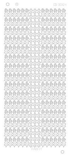 Spiegel-Stickerbogen Holly Linien Platinum 100 x 230mm 
