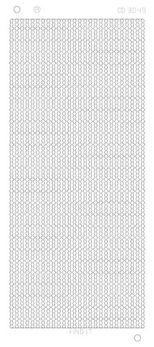 Spiegel-Stickerbogen Punkt-Linien 100 x 230mm Gold Gold