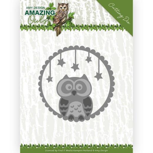 Stanzschablone - Amy Design - Amazing Owls - Nacht Eule 