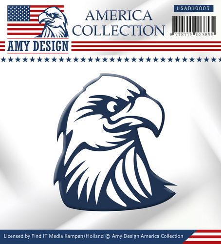 Stanzschablone - Amy Design - America Collection - Adlerkopf 
