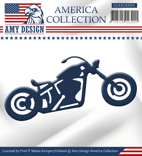 Stanzschablone - Amy Design - America Collection - Chopper / Motorrad 