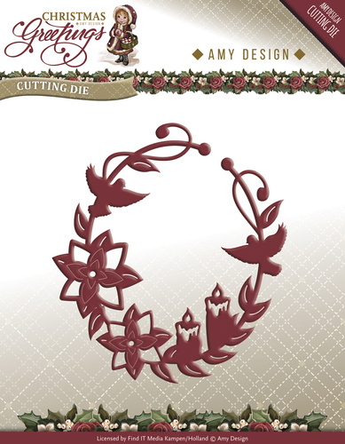 Stanzschablone - Amy Design - Christmas Greetings - Weihnachtsgrüße Ornament 