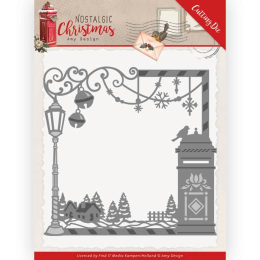 Stanzschablone - Amy Design - Nostalgic Christmas - Weihnachtsbriefkasten Rahmen 