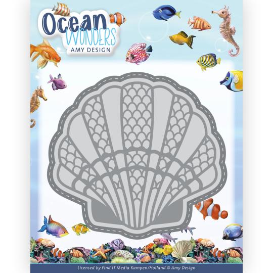 Stanzschablone - Amy Design - Ocean Wonders - Muschel 